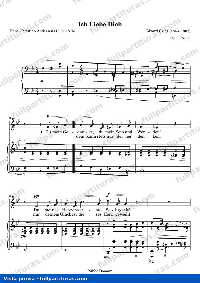 Edvard Grieg - Ich liebe dich — preview
