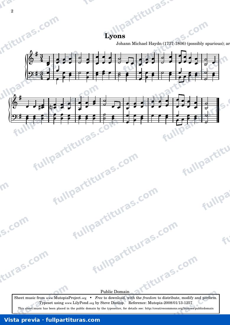J. M. Haydn - Lyons — preview