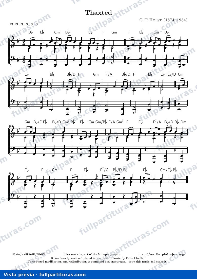 Gustav Holst - Thaxted — preview