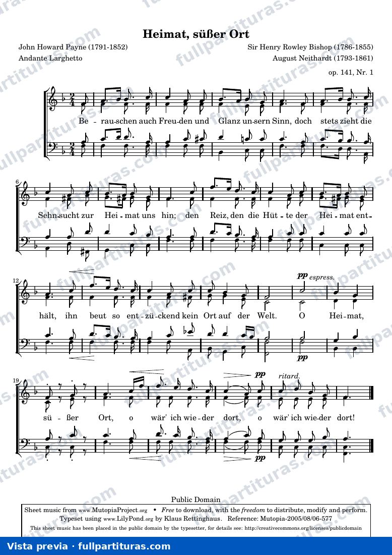 August Heinrich Neithardt - Heimat, süßer Ort — preview