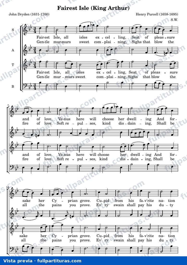 Henry Purcell - Fairest Isle — preview