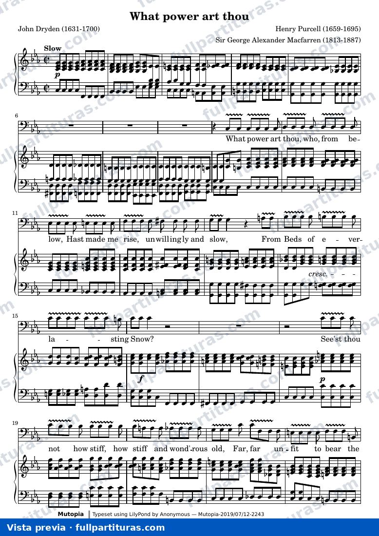 Henry Purcell - What power art thou (King Arthur) — preview