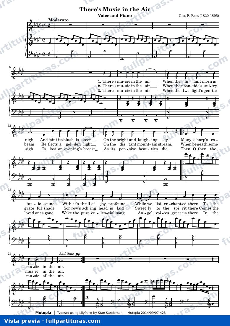 George Frederick Root - There's Music in the Air — preview