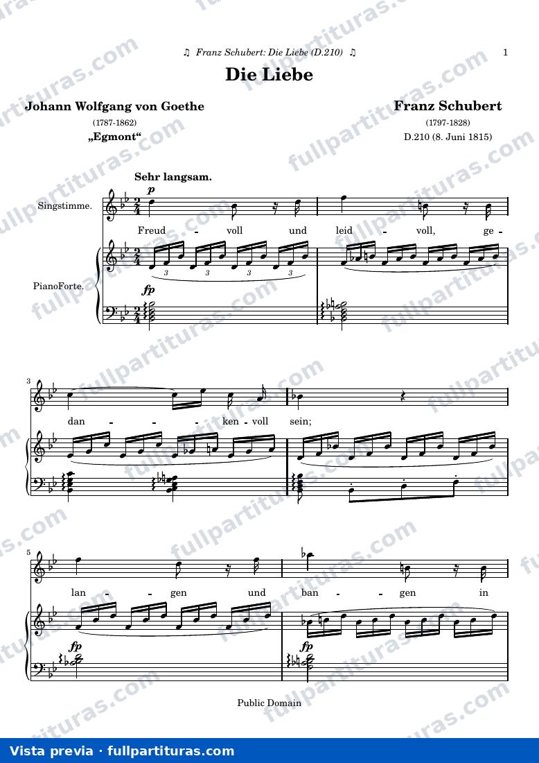 Franz Schubert - Die Liebe — preview