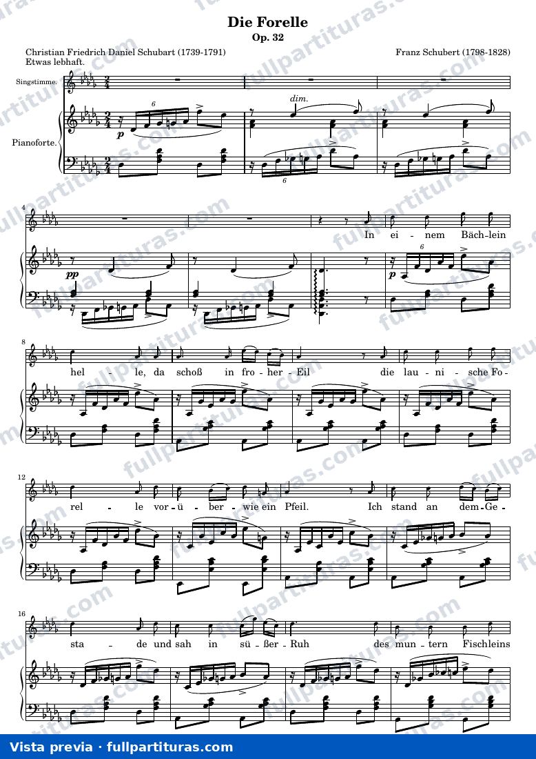 Franz Schubert - Die Forelle — preview
