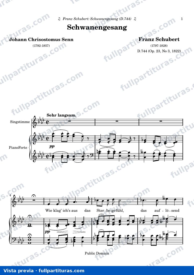 Franz Schubert - Schwanengesang — preview