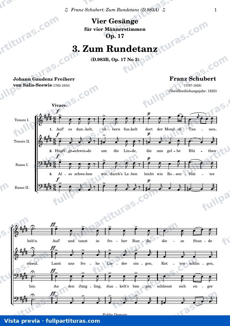 Franz Schubert - Zum Rundetanz — preview