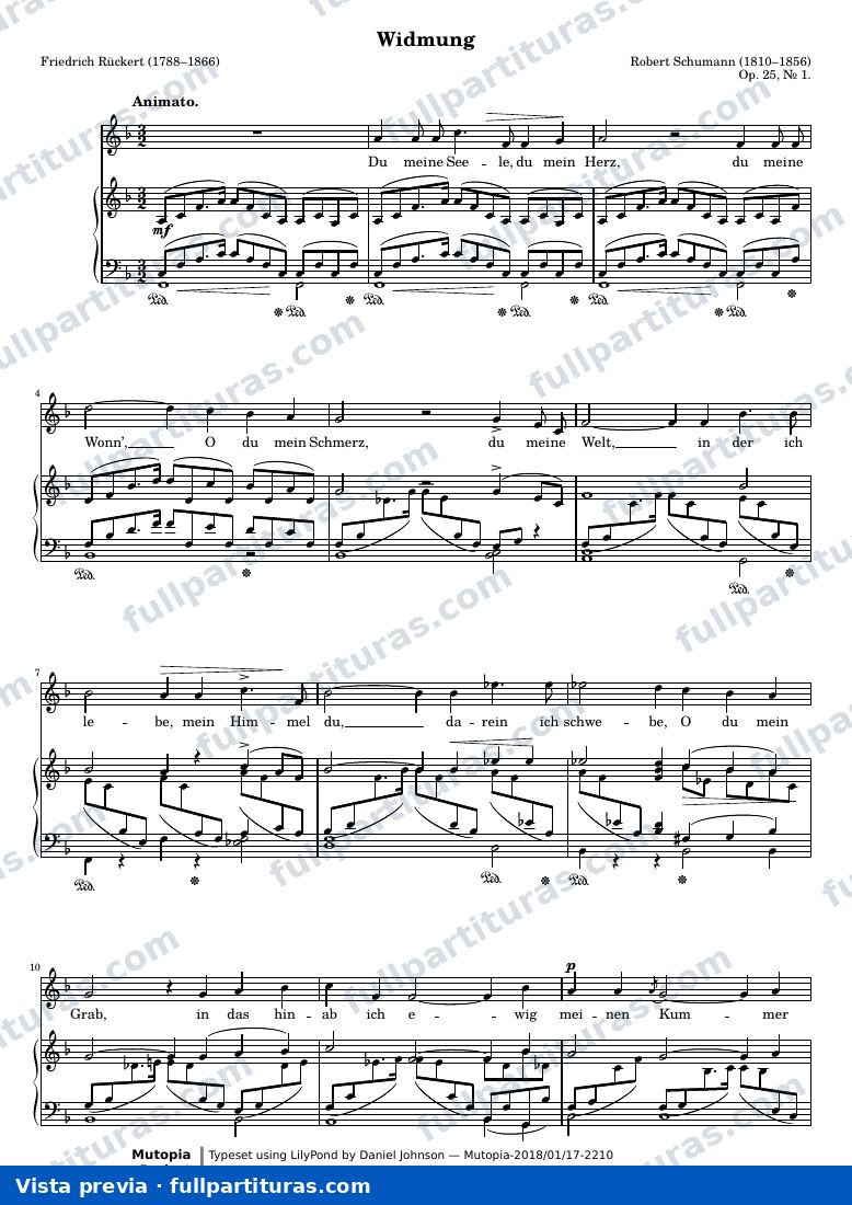 Robert Schumann - Widmung — preview