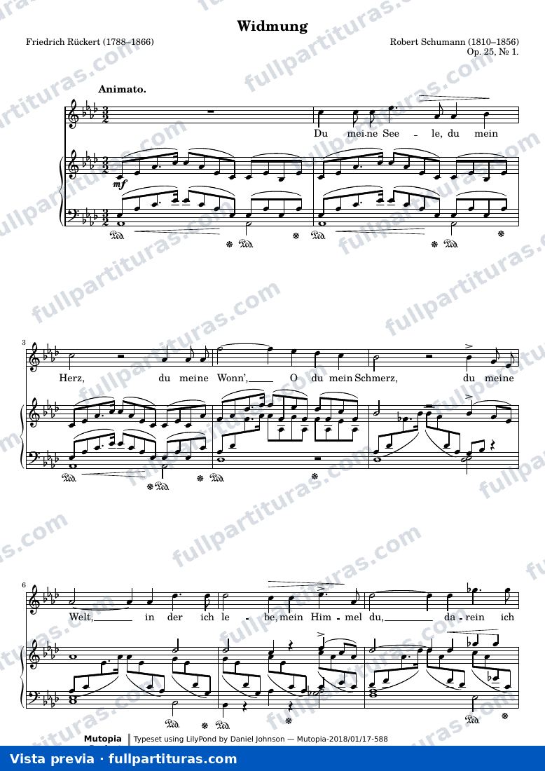 Robert Schumann - Widmung — preview