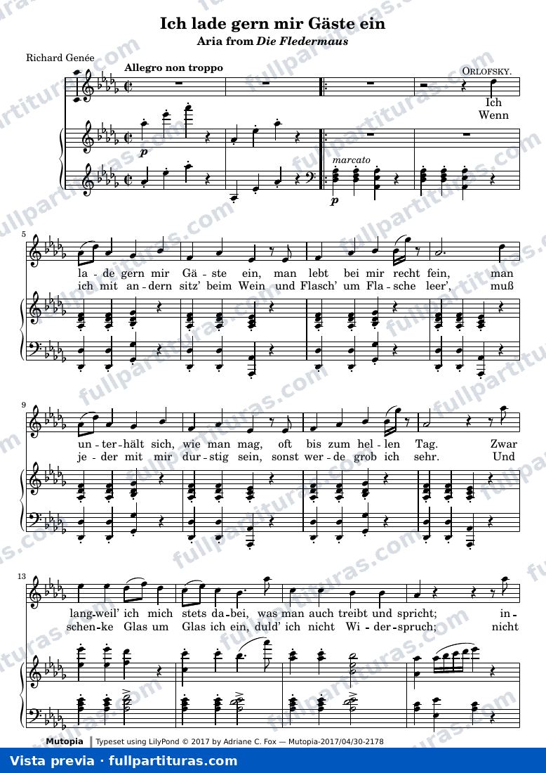 Johann Strauss II - Ich lade gern mir Gäste ein — preview