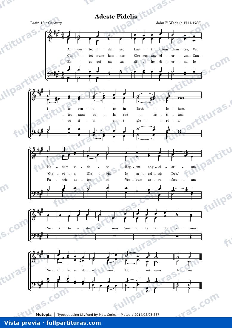 John Francis Wade - Adeste Fideles — preview