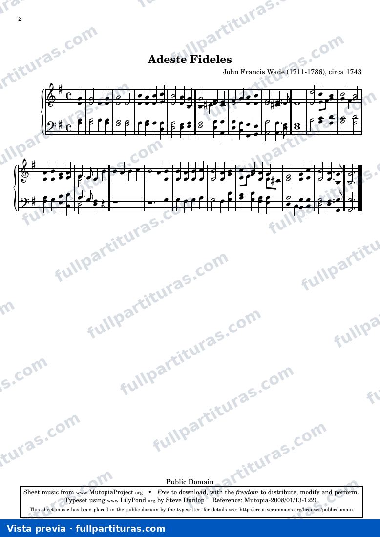 John Francis Wade - Adeste Fideles — preview