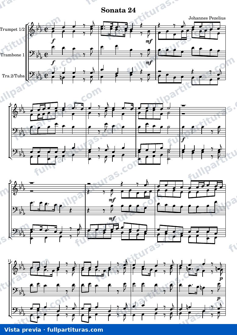 Johann Christoph Pezel - Sonata 24 — preview