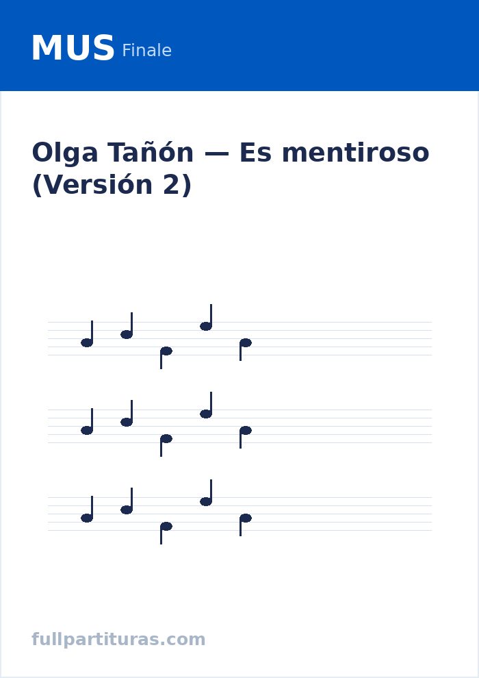 Es mentiroso (Versión 2) — Vorschau