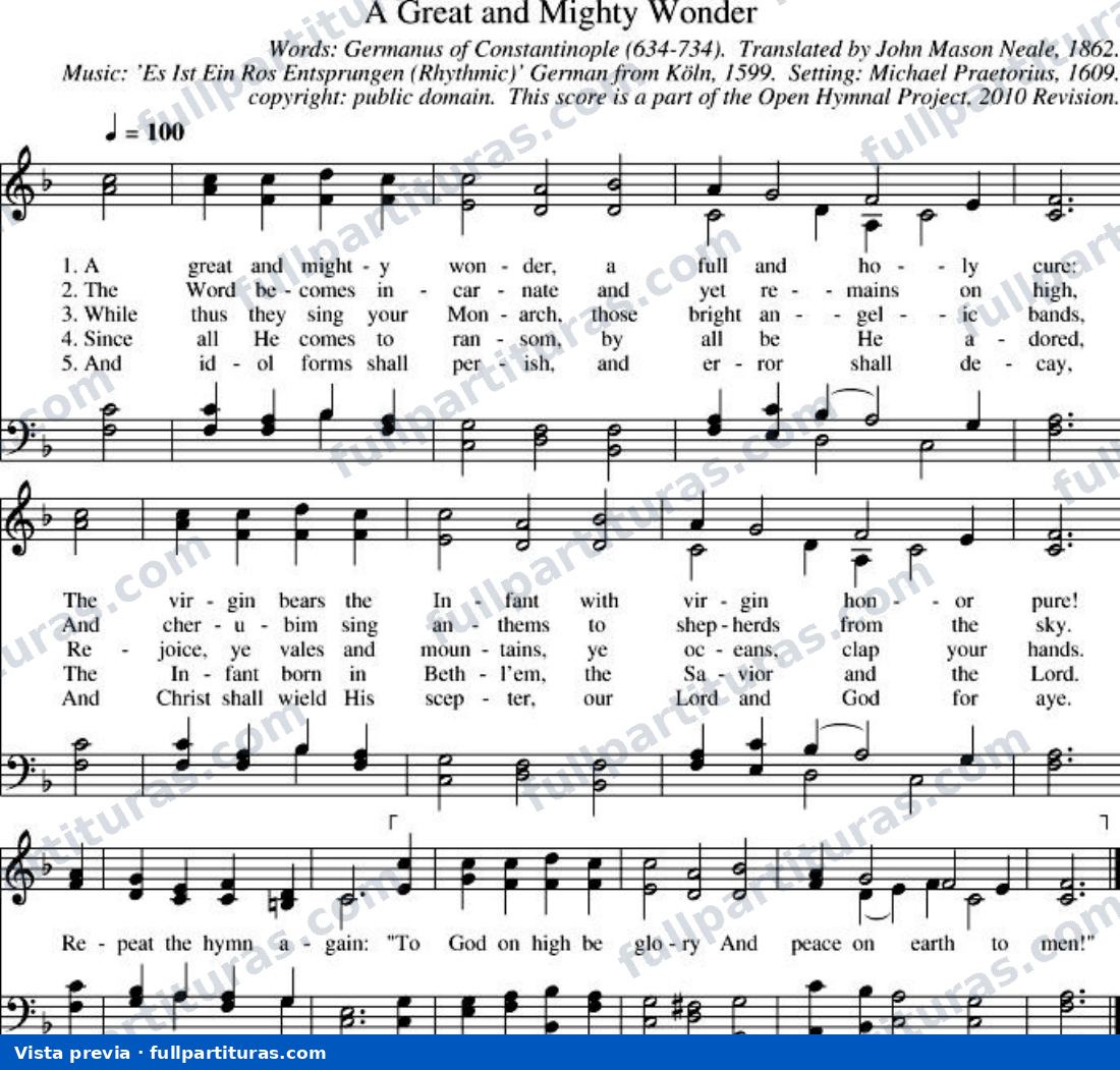 A Great and Mighty Wonder (Un gran y poderoso milagro) — preview