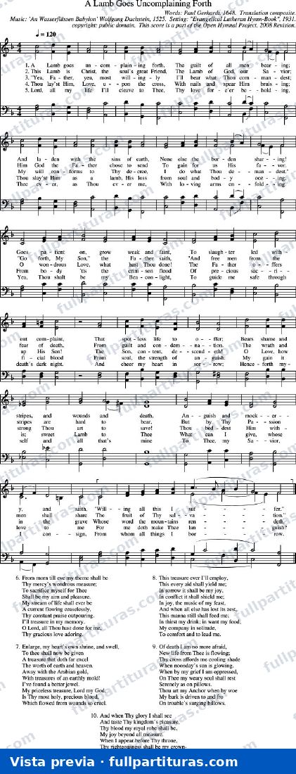A Lamb Goes Uncomplaining Forth (Un cordero va sin quejarse) — preview