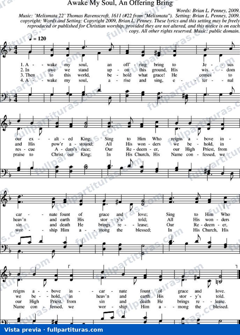 Awake My Soul, An Offering Bring — preview