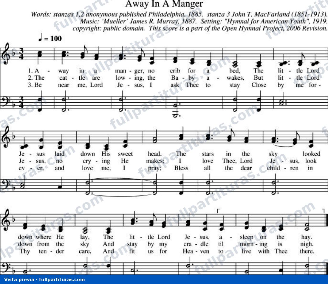 Away in a Manger (Allá en un pesebre) — preview