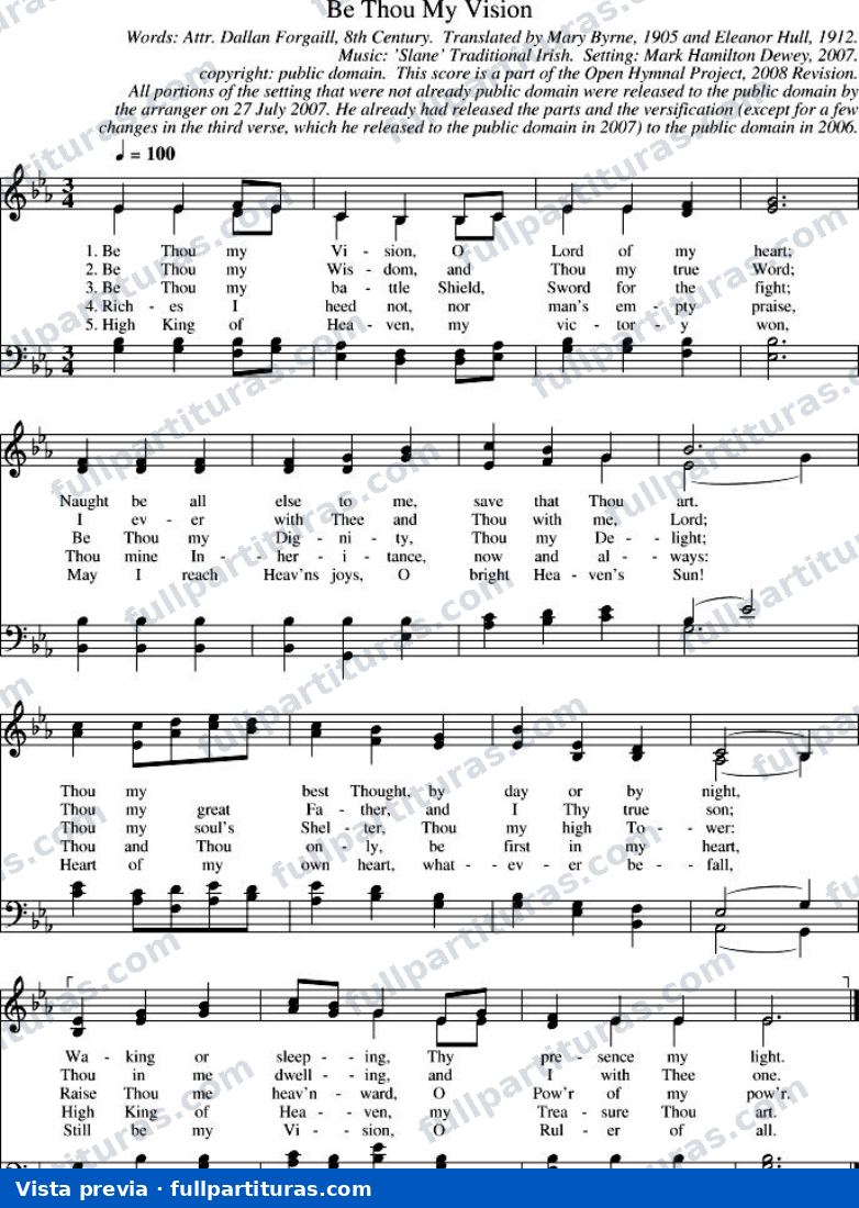 Be Thou My Vision (Sé mi visión) — preview