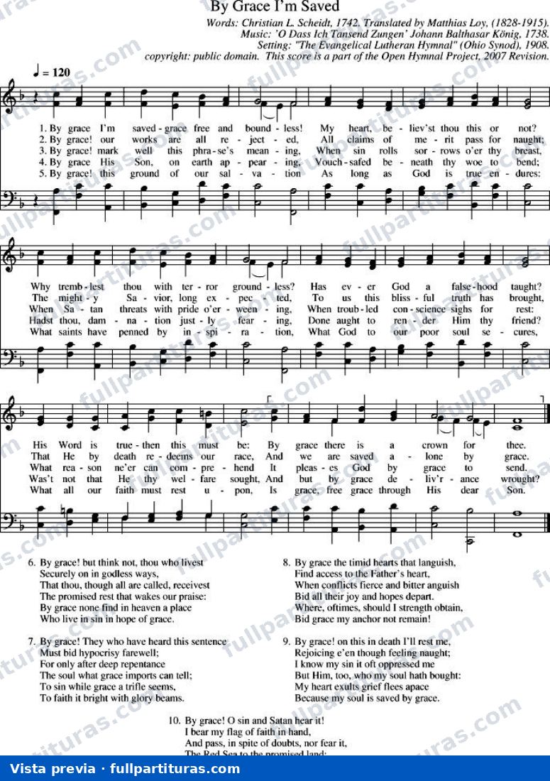 By Grace I'm Saved (Por Gracia Soy Salvo) — preview