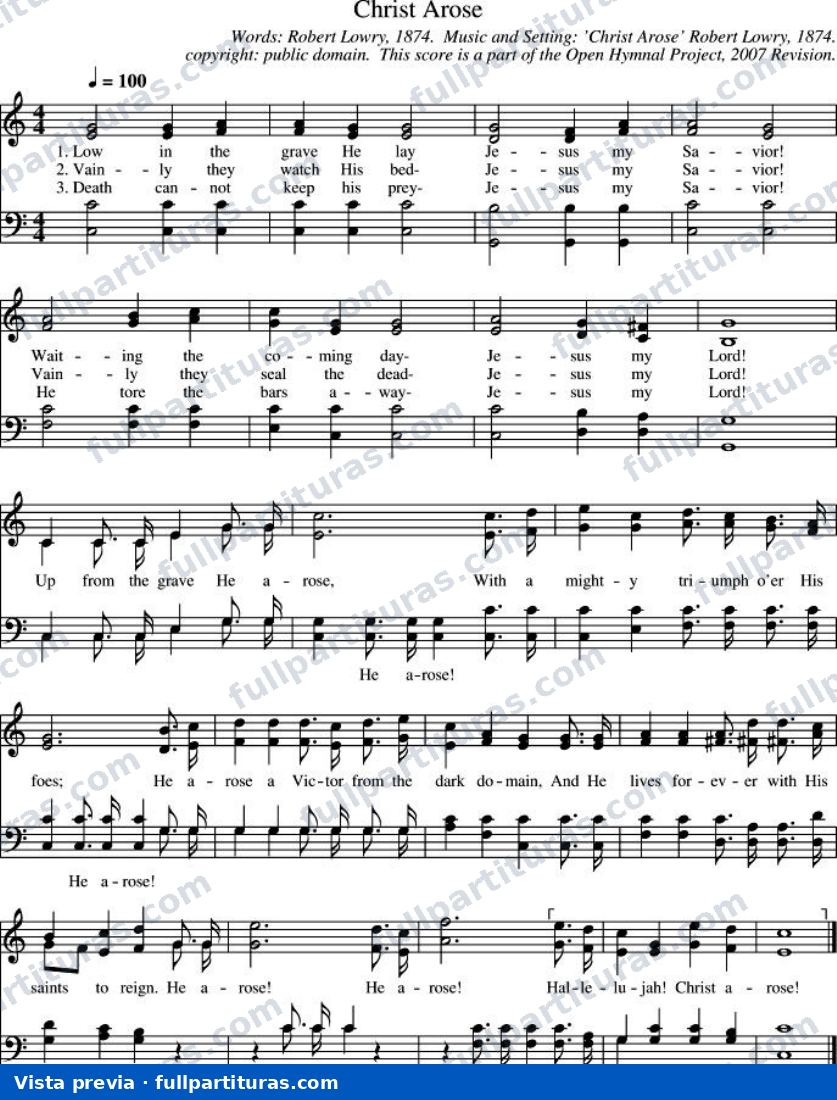 Christ Arose (Cristo Resucitou) — preview