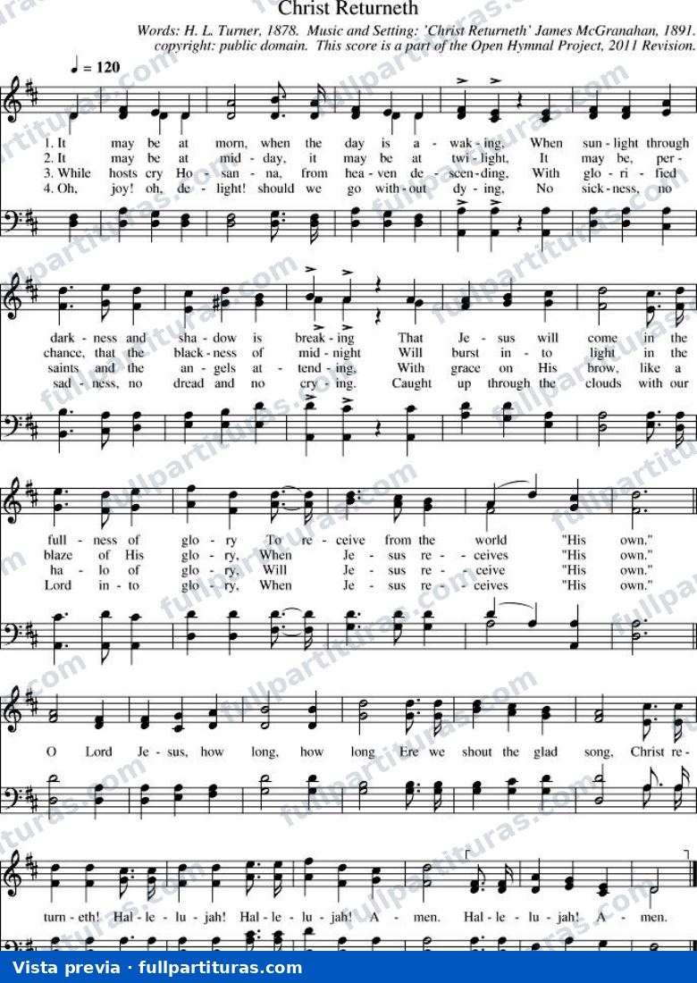 Christ Returneth (Cristo Viene) — preview