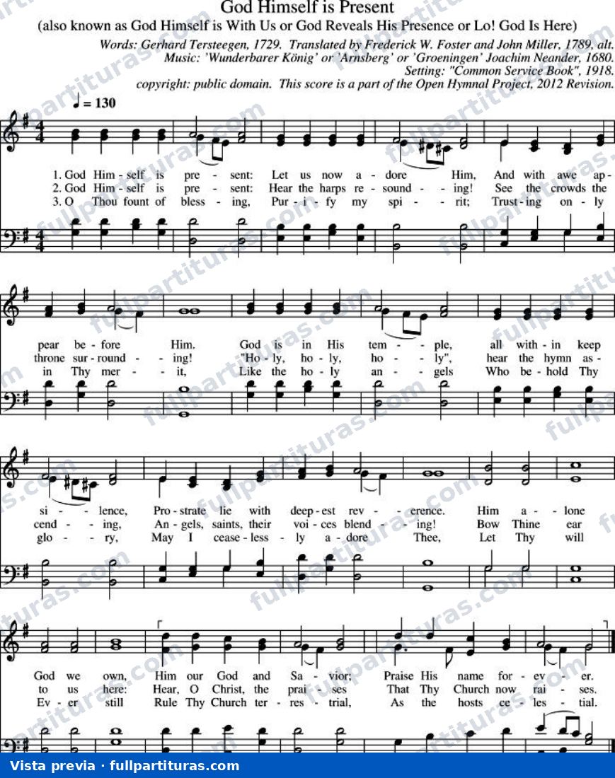 God Himself Is Present (Dios mismo está presente) — preview