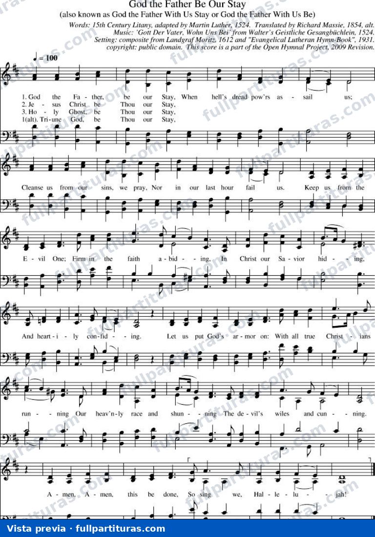 God the Father, Be Our Stay — preview