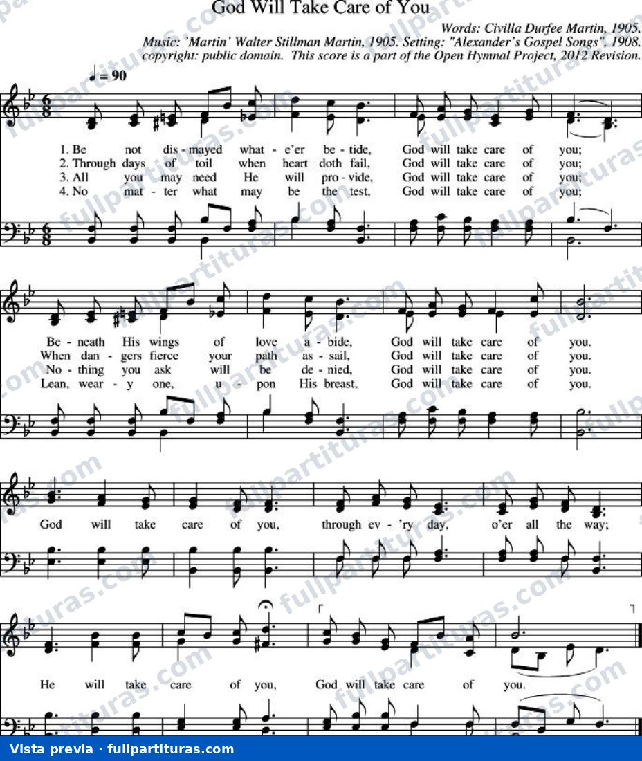 God Will Take Care of You (Dios cuidará de ti) — preview