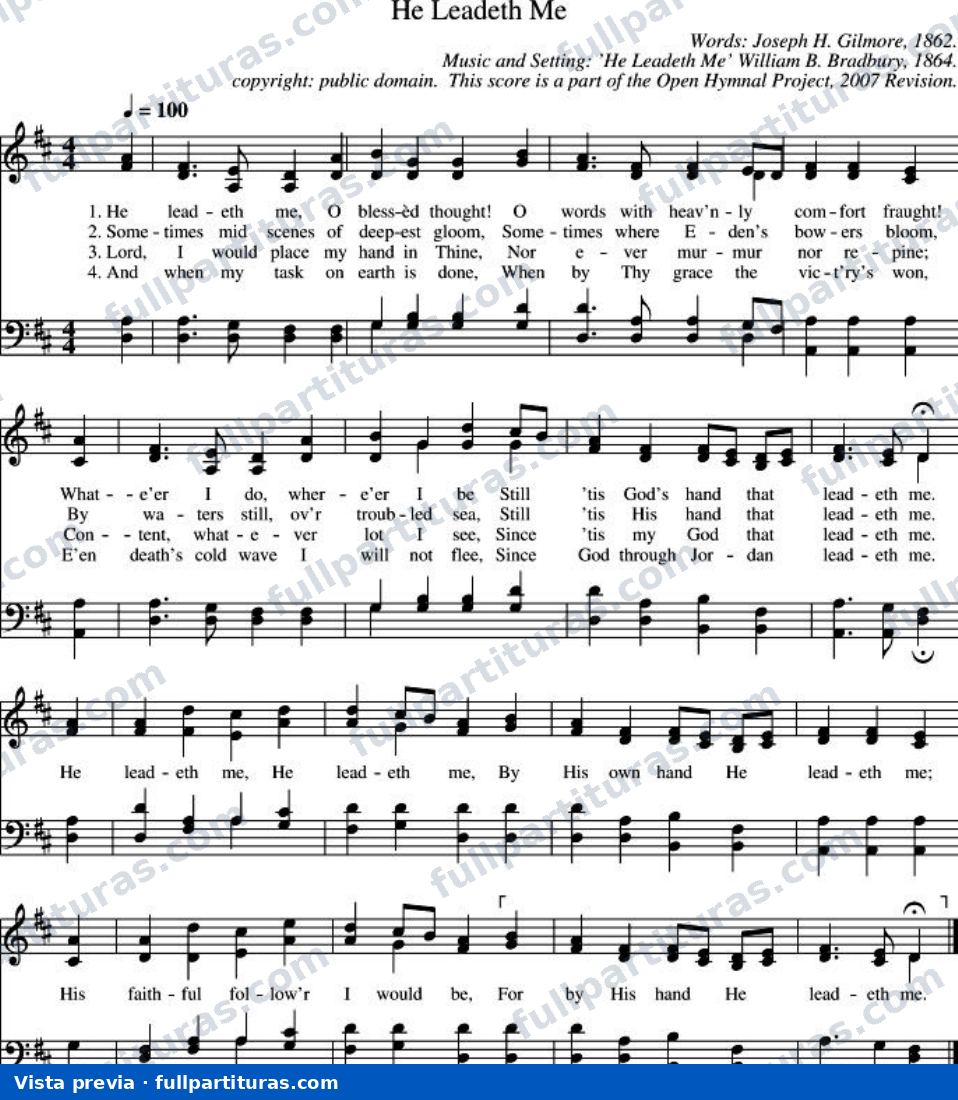 He Leadeth Me (É Ele Quem Me Guia) — preview