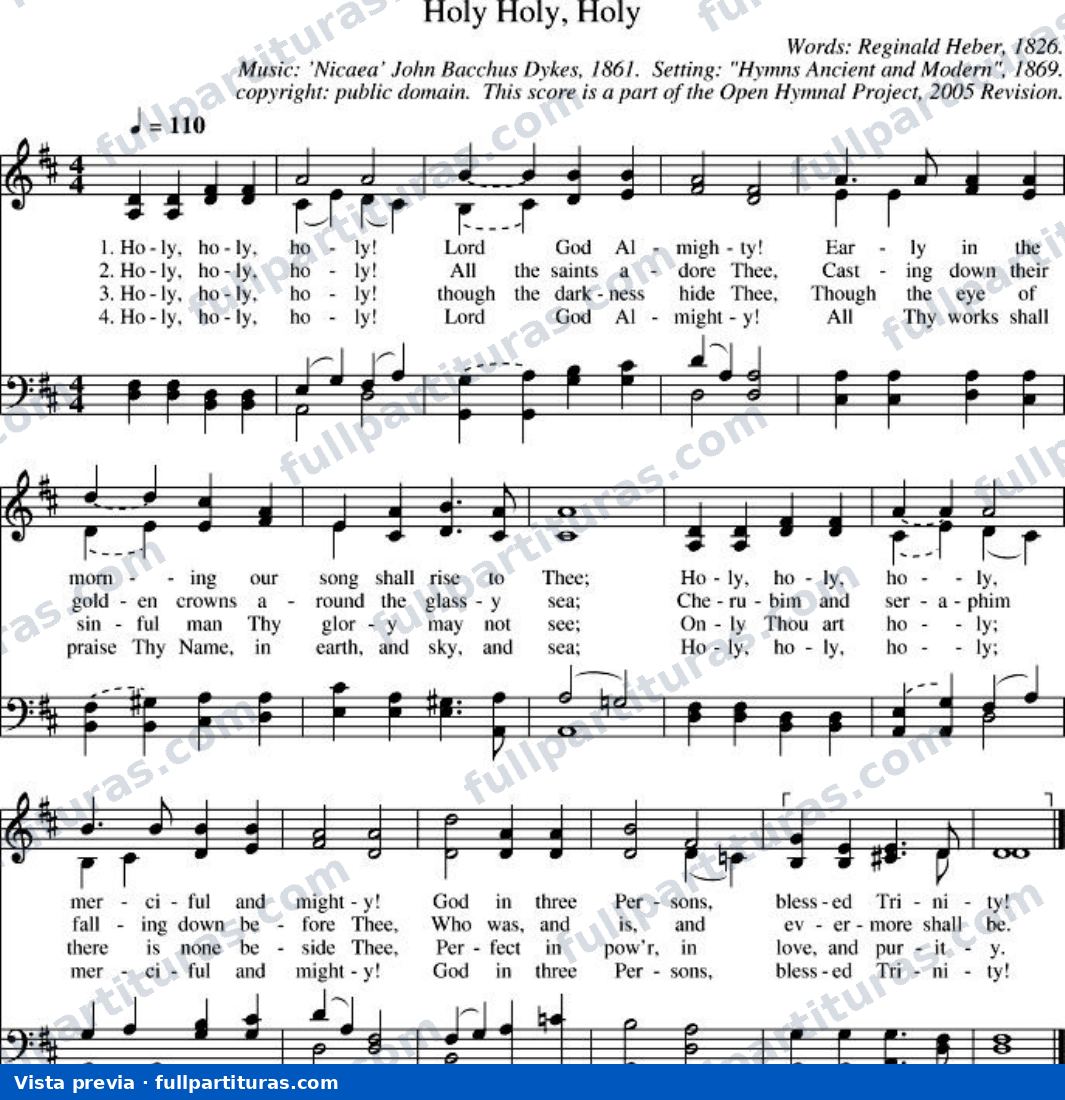 Holy, Holy, Holy (Santo, Santo, Santo) — preview