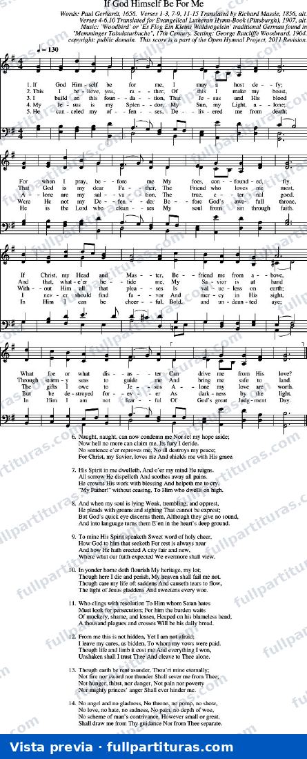 If God Himself Be For Me (Si Dios por mi esta) — preview