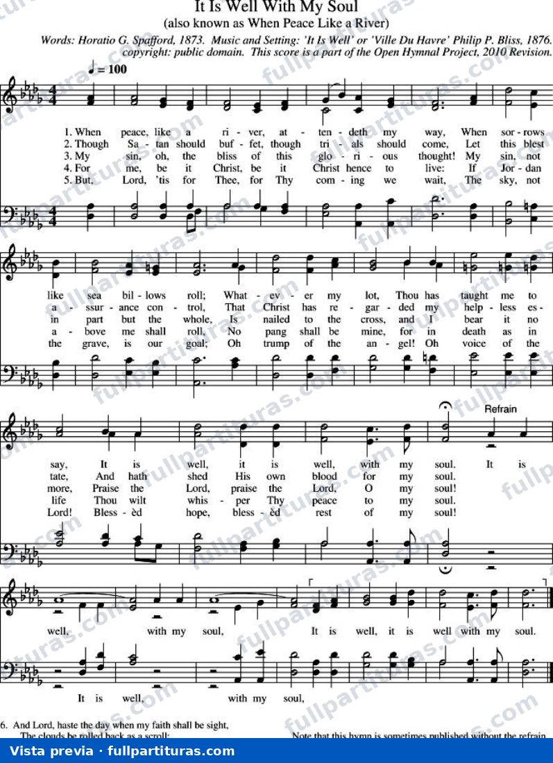 It Is Well With My Soul (Hay paz en mi alma) — preview