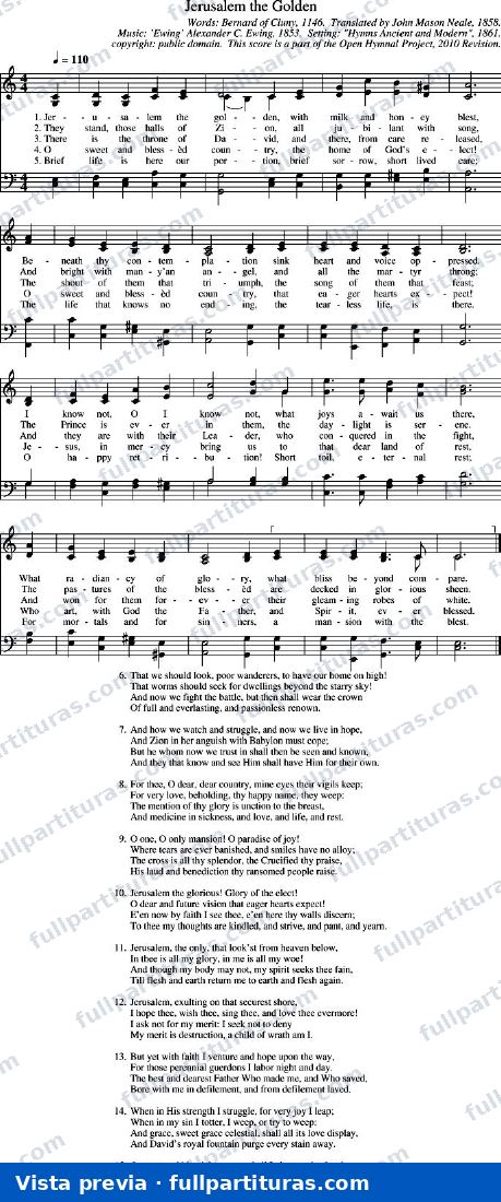 Jerusalem the Golden (Jerusalén la dorada) — preview