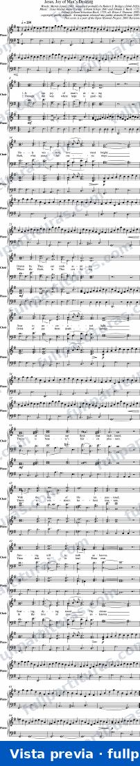 Jesu, Joy of Man's Desiring (Jesús, alegría de los hombres) — preview