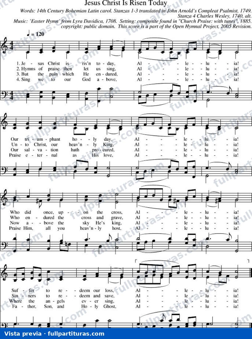 Jesus Christ Is Risen Today (Jesucristo ha resucitado) — preview