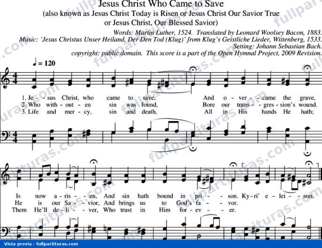 Jesus Christ Who Came To Save — preview