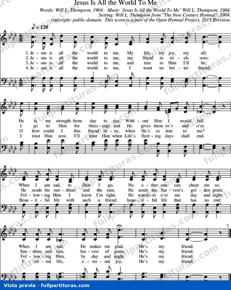 Jesus Is All The World to Me (Jesús es todo para mí) — preview