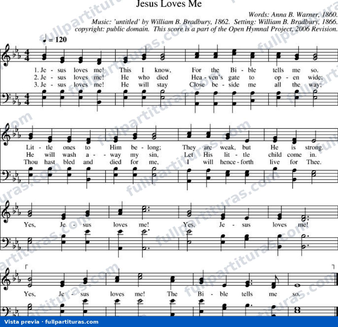 Jesus Loves Me (Cristo me ama) — preview
