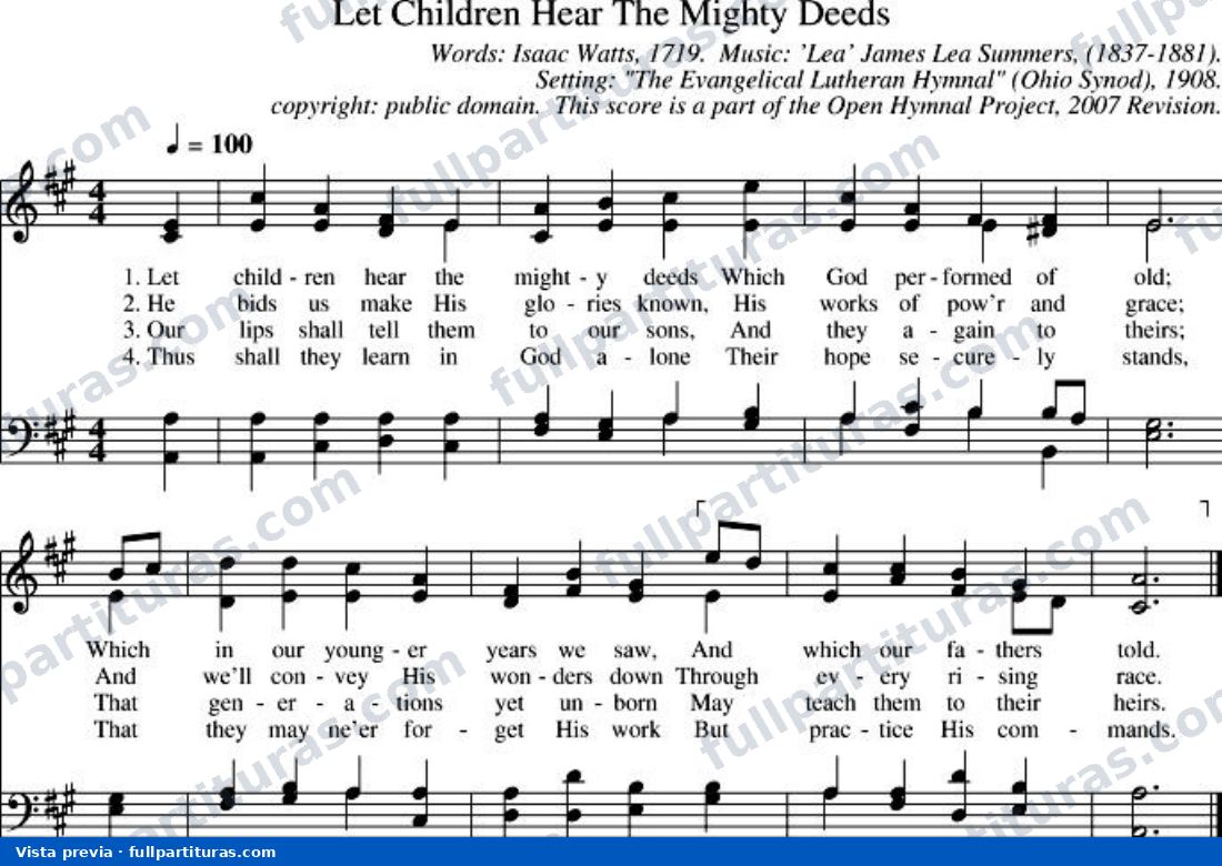 Let Children Hear the Mighty Deeds — preview