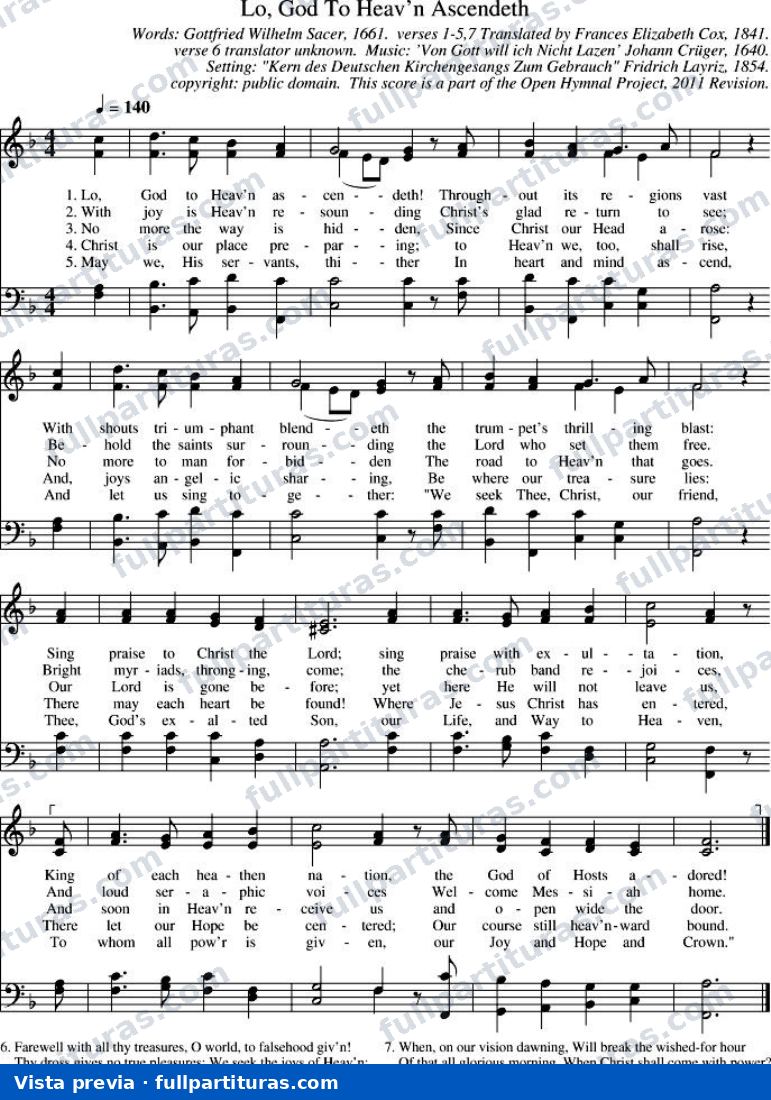 Lo, God to Heaven Ascendeth — preview