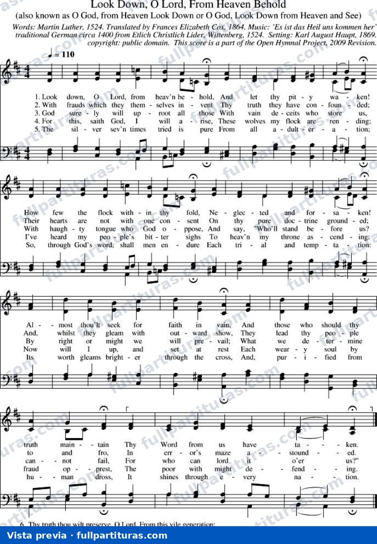 Look Down, O Lord, from Heaven, Behold — preview