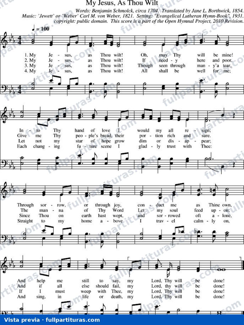 My Jesus, As Thou Wilt (Meu Jesus, como queiras) — preview