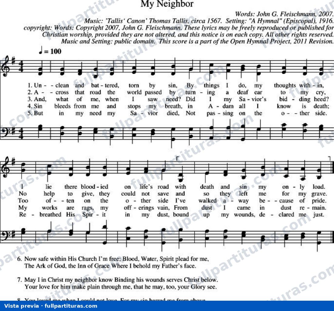 My Neighbor (Tallis' Canon) — preview