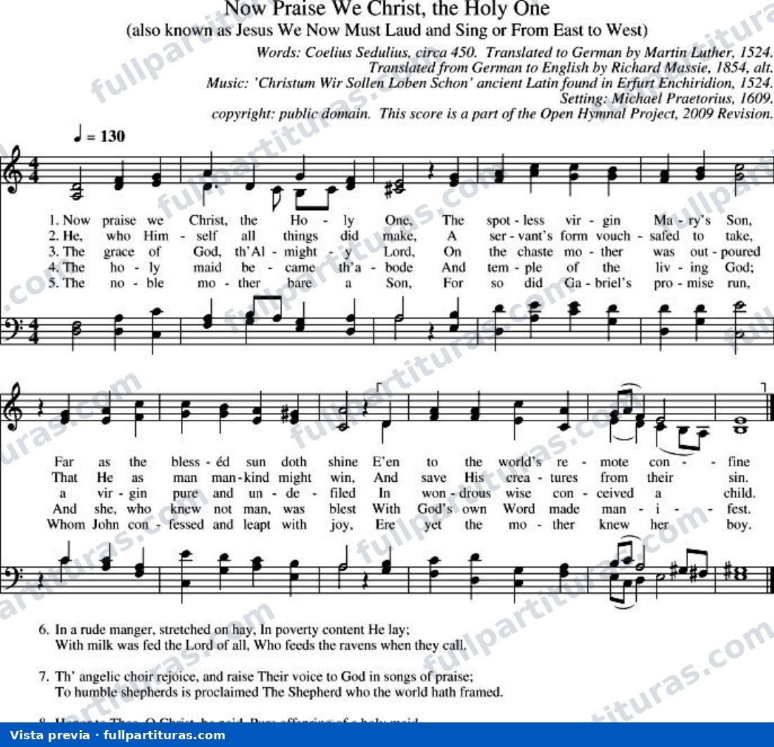 Now Praise We Christ the Holy One — preview