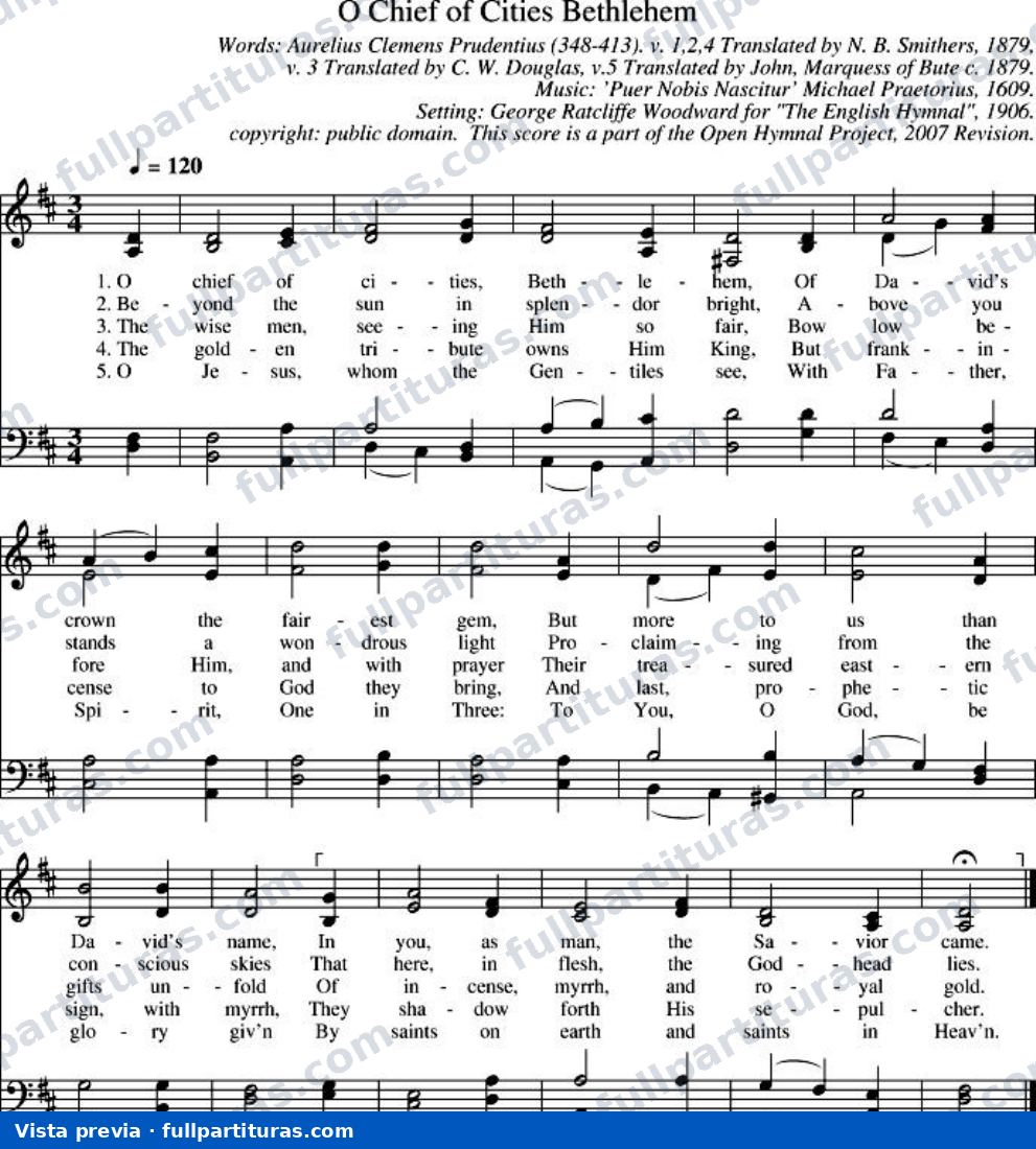 O Chief of Cities, Bethlehem — preview