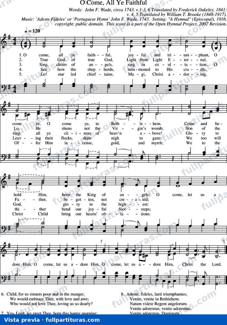 O Come, All Ye Faithful (Venid, fieles todos) — preview
