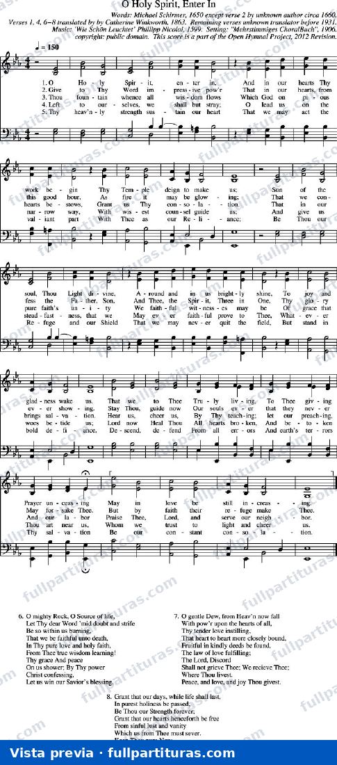 O Holy Spirit, Enter In — vista previa