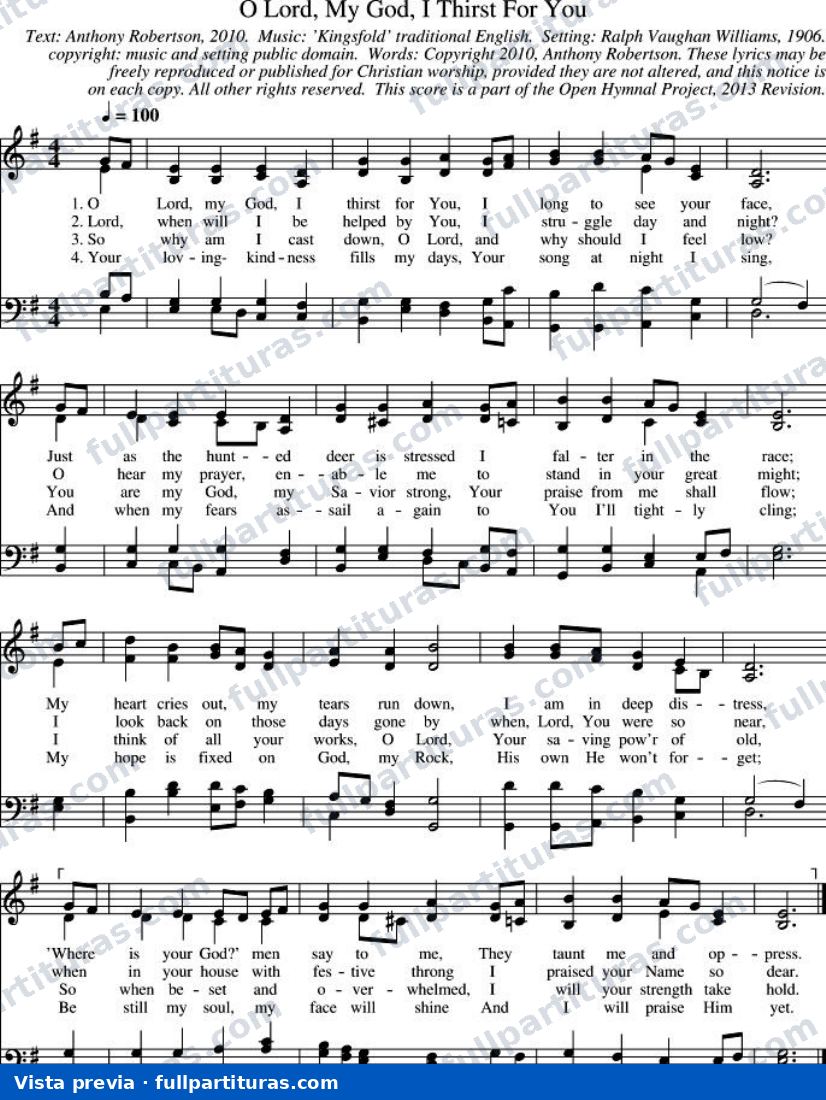 O Lord My God, I Thirst For You (Oh Dios, mi Dios, te busco) — preview