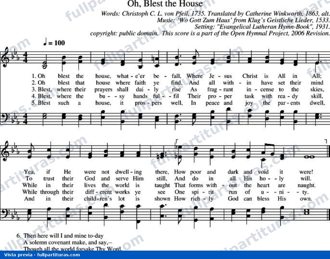 Oh, Blest the House — preview